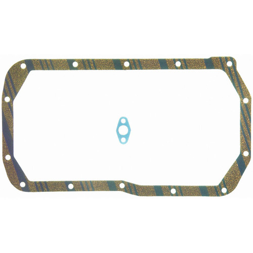 Fel-Pro OS 13398 C-1 Oil Pan Gasket Set for 1964-1984 Jeep/Buick/Cadillac - Blue Stripe cork-rubber - fits Universal Truck, CJ3, Commando,