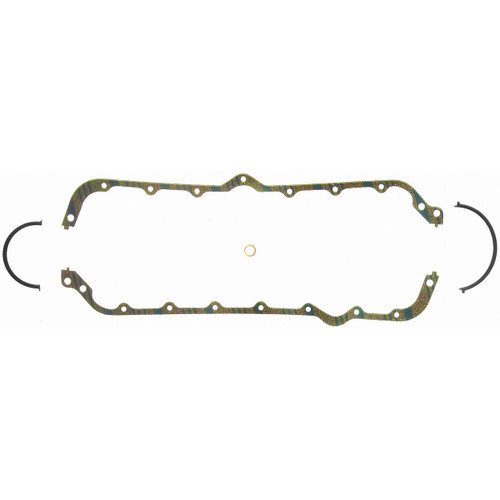 Fel-Pro OS 30187 C Oil Pan Gasket Set for 1966-1991 Jeep/American/International - Blue Stripe cork-rubber - fits Commando, J-100, J-2500,