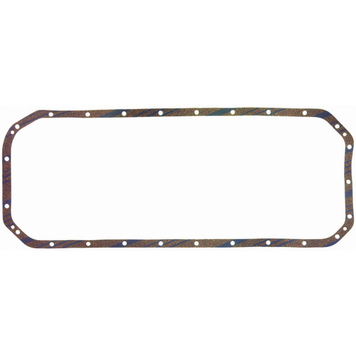 Fel-Pro OS 30527 C Oil Pan Gasket Set for 1982-1993 BMW 2.7L 2.5L L6 - Blue Stripe cork-rubber M20 engine - fits 325, 325e, 325i, 325is