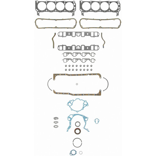 Fel-Pro Full Gasket Set 260-1126 for 1975-1984 Ford/Lincoln/Mercury 5.8L (Bronco, Custom 500, E-100 Econoline, E-100 Econoline Club Wagon)