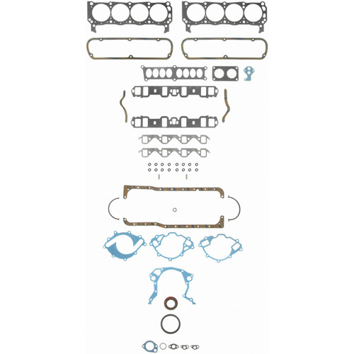 Fel-Pro Full Gasket Set 260-1446 for 1987-1993 Ford/Mercury 5.8L (Bronco, E-150 Econoline, E-150 Econoline Club Wagon, E-250 Econoline)