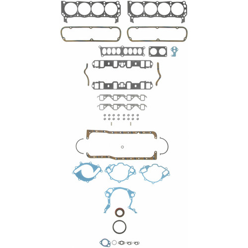 Fel-Pro Full Gasket Set 260-1446 for 1987-1993 Ford/Mercury 5.8L (Bronco, E-150 Econoline, E-150 Econoline Club Wagon, E-250 Econoline)