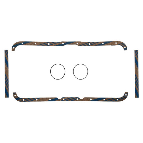 Fel-Pro OS 915 C Oil Pan Gasket Set for 1937-1968 Fargo/Chrysler/Dodge - Blue Stripe cork-rubber - fits F100 Panel Delivery, F100 Pickup,