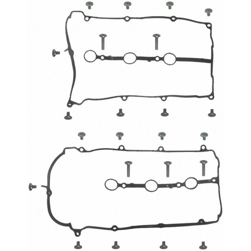 Fel-Pro VS 50426 R Valve Cover Gasket Set for 1993-2002 Ford/Mazda 2.5L V6 - PermaDry molded rubber - fits Probe, MX-6, Millenia, 626