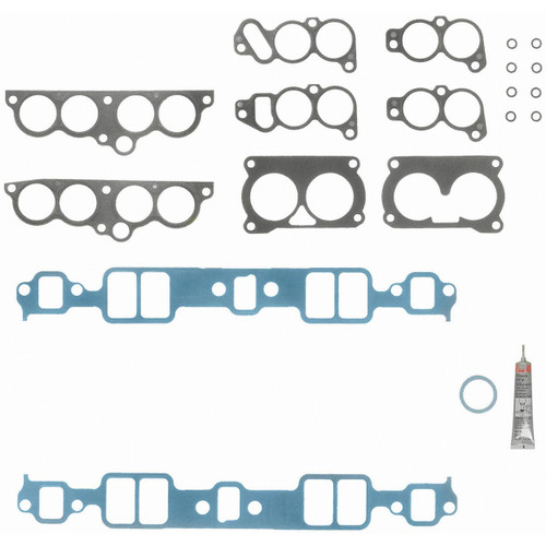Fel-Pro MS 93035-1 Lower Intake Manifold Gasket Set for 1985-1992 Chevrolet/Pontiac/Avanti V8 - fits Camaro, Corvette, Firebird, II