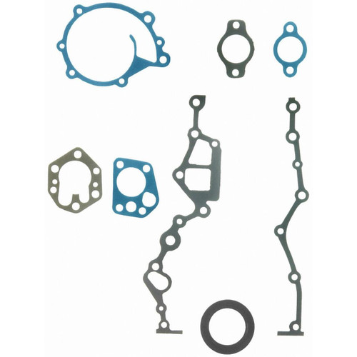 Fel-Pro TCS 45612 Timing Cover Gasket Set for 1983-1989 Nissan 2.4L L4 - fits 720, D21, Pathfinder, Van