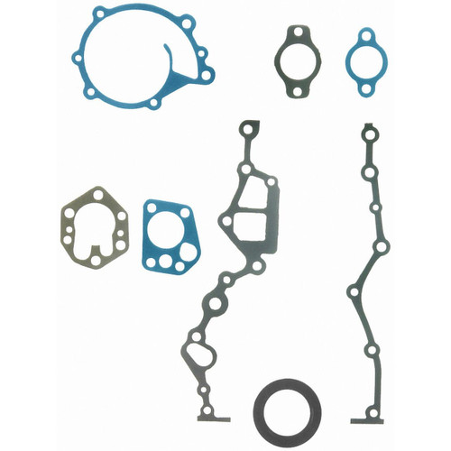 Fel-Pro TCS 45612 Timing Cover Gasket Set for 1983-1989 Nissan 2.4L L4 - fits 720, D21, Pathfinder, Van