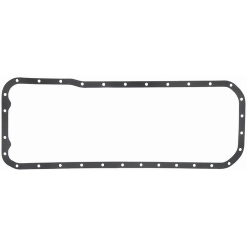Fel-Pro OS 20076 Oil Pan Gasket Set for 1970-1984 Nissan 2.4L 2.6L 2.8L L6 - High-temperature Rubber-coated fiber - fits 240Z, 260Z, 280Z,