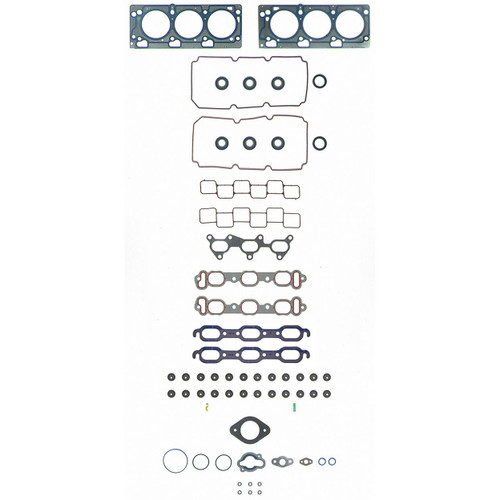 Fel-Pro 35666 Thermostat Housing Gasket for 1989-2009 GM/GMT - fits V6 204CI 3.3L Buick, V6 231CI 3.8L Buick, L/D V6 231CI 3.8L Buick, L/D