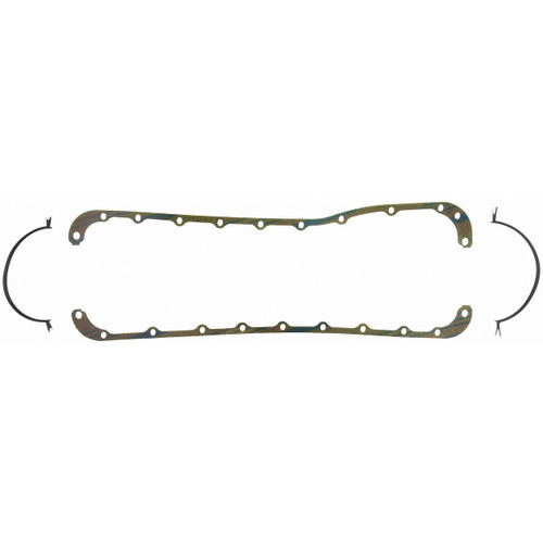 Fel-Pro OS 30408 C Oil Pan Gasket Set for 1968-1989 Ford/Lincoln/Mercury - Blue Stripe cork-rubber - fits C600, C700, C800, F600