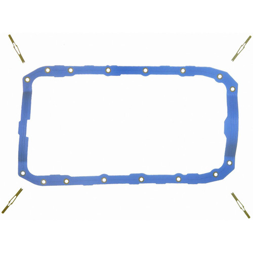 Fel-Pro OS 30620 R Oil Pan Gasket Set for 1990-2001 Ford/Mercury/Mazda 3.0L V6 - PermaDry molded rubber - fits Aerostar, Probe, Ranger,