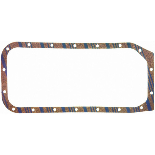 Fel-Pro OS 20073 C Oil Pan Gasket Set for 1971-1989 Toyota 1.6L 1.8L 2.2L L4 - Blue Stripe cork-rubber - fits Corolla, Van Wagon, Carina,