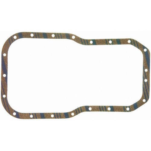 Fel-Pro OS 30468 C Oil Pan Gasket Set for 1983-2001 Toyota 2.0L 2.2L L4 - Blue Stripe cork-rubber - fits Camry, Celica, MR2, Solara