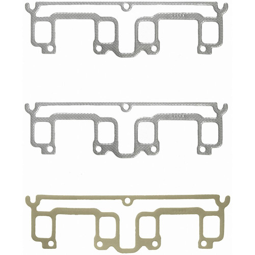 Fel-Pro MS 91384 Exhaust Manifold Gasket Set for 1982-1988 Cadillac 4.1L V8 - fits Commercial Chassis, Allante, DeVille, Eldorado