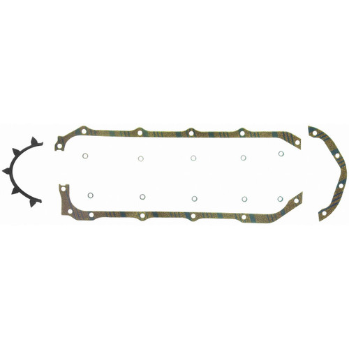 Fel-Pro OS 30191 C-2 Oil Pan Gasket Set for 1976-1981 Buick/Oldsmobile/Pontiac - Blue Stripe cork-rubber - fits Century, Electra, Estate