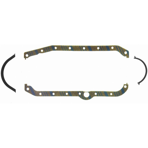 Fel-Pro OS 30386 C Oil Pan Gasket Set for 1978-1985 Checker/Chevrolet/GMC - Blue Stripe cork-rubber - fits Marathon, Astro, C10, C20