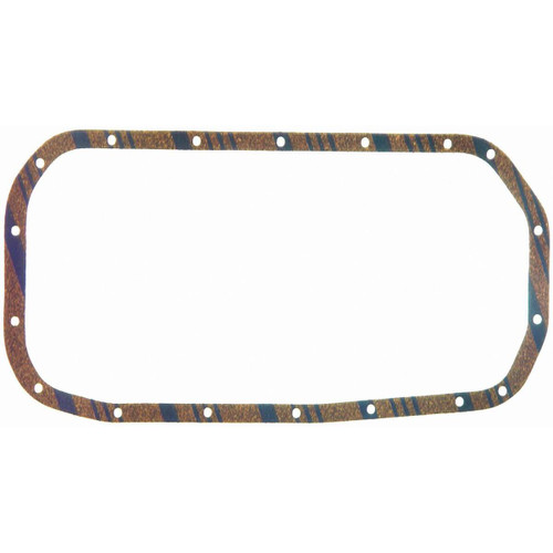 Fel-Pro OS 30414 C Oil Pan Gasket Set for 1979-1996 Hyundai/Dodge/Eagle 1.5L 1.4L L4 - Blue Stripe cork-rubber - fits Excel, Scoupe, Colt,