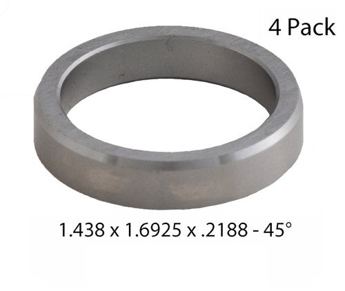 Valve Seats: Set of 4 - 1.438 x 1.6925 x .2188"  - Nickel/Cobalt - ST16872N