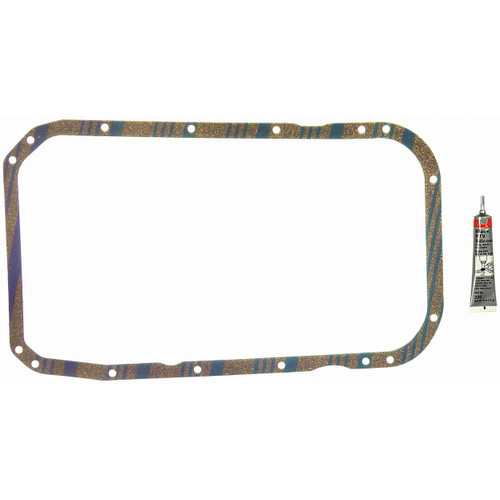 Fel-Pro OS 30570 C Oil Pan Gasket Set for 1987-2000 Hyundai/Chrysler/Dodge - Blue Stripe cork-rubber - fits Sonata, Grand Voyager, LeBaron,