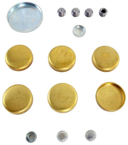 Brass Freeze Plugs for select 62-01 Ford 221 255 260 289 302 331 and 351 Windsor