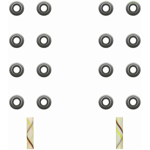 Fel-Pro SS 72810 Valve Stem Seal Set for 1987-2004 Geo/Toyota - high-temperature rubber - fits Prizm, 4Runner, Camry, Celica