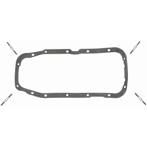 Fel-Pro OS 30786 R Oil Pan Gasket Set for 2007-2014 Chevrolet/GMC 4.3L V6 - PermaDry molded rubber - fits Express 1500, Silverado 1500,