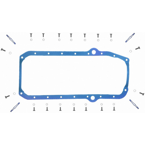 Fel-Pro Oil Pan Gasket Set OS 34510 T for 1975-1985 Avanti/Buick/Checker 6.6L 5.7L (II, Century, LeSabre, Regal)