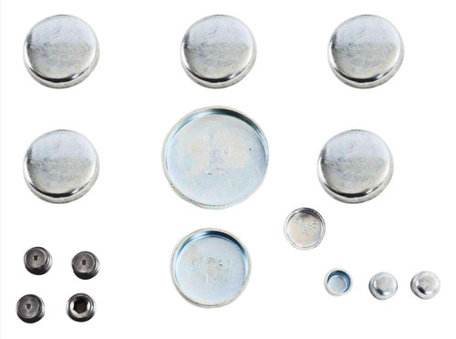 Enginetech PK9 Steel Freeze Plug Set for 1962-2001 Ford/Lincoln/Mercury 3.6L-4.2L - Engine Expansion Plug Kit