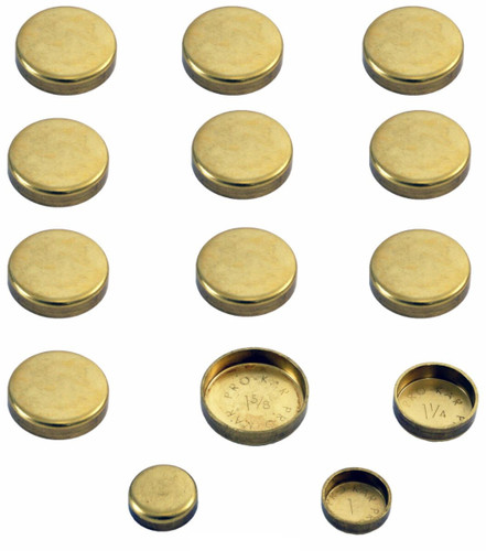 Enginetech PK817B Brass Freeze Plug Set for 1994-2003 Dodge 8.0L 488ci V1 - Engine Expansion Plug Kit