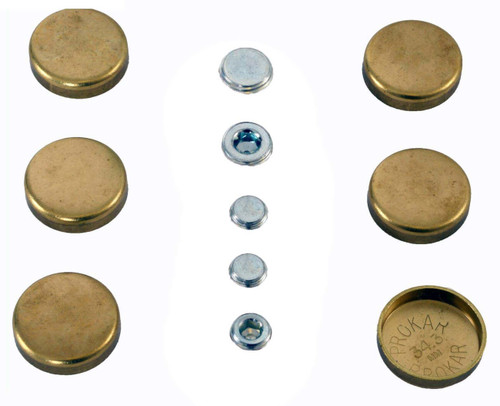 Enginetech PK71B Brass Freeze Plug Set for 1988-2003 Buick/Chevrolet/Oldsmobile 3.1L 189ci V6 - Engine Expansion Plug Kit