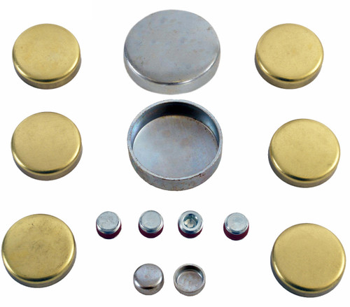 Enginetech PK72B Brass and Steel Freeze Plug Set for 1995-2007 Buick/Chevrolet/Oldsmobile 3.8L 231ci V6 - Engine Expansion Plug Kit
