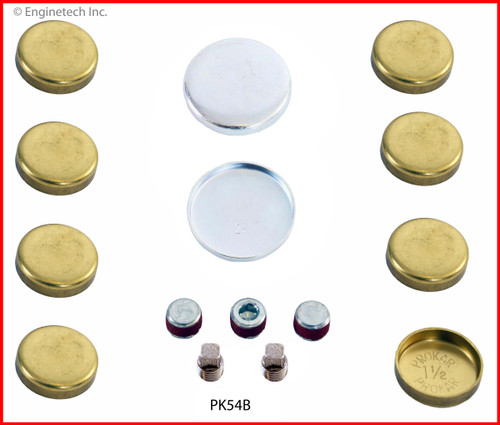 Expansion Plug Kit - Brass - Fits Chrysler & Ford 3.8L 232 - PK54B