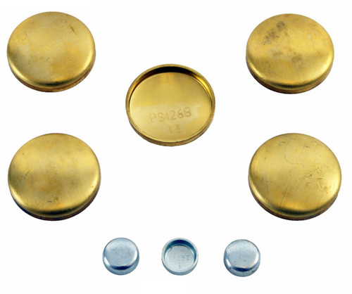 Enginetech PK56B Brass and Steel Freeze Plug Set for 1981-1995 Chrysler/Dodge/Plymouth 2.2L/2.5L - Engine Expansion Plug Kit