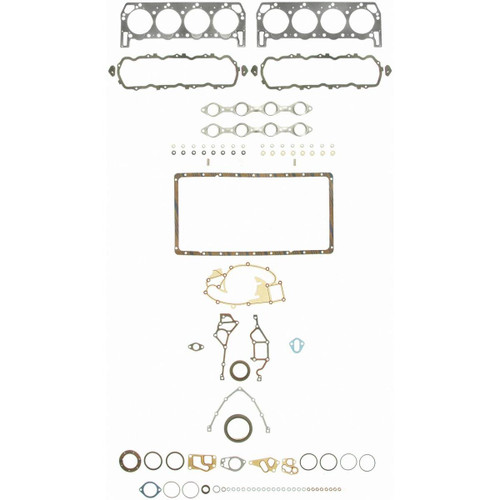 Fel-Pro 260-1672 Full Gasket Set for 1983-1988 Ford/International 6.9L V8 - fits E-250 Econoline Club Wagon, E-350 Econoline, E-350