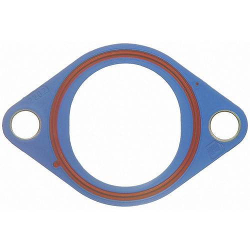 Fel-Pro 2202 Coolant Outlet Gasket for GM 3.2L 3.8L 4.1L L6 - Plastic carrier w/molded rubber sealing bead - fits 194 cid, 230 cid, 250 cid
