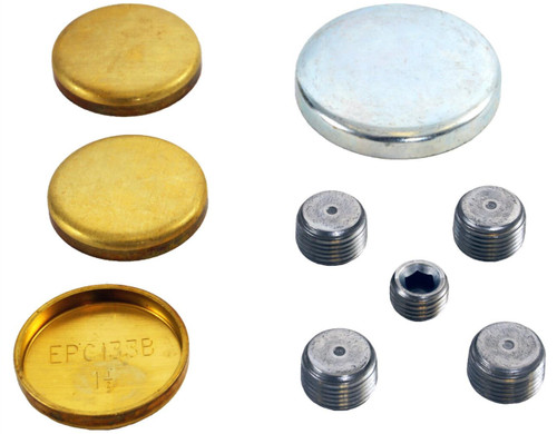 Enginetech PK29B Brass and Steel Freeze Plug Set for 1974-1994 Ford/Mercury/Merkur Aerostar/Bobcat/Capri/Cougar 2.3L/2.0L
