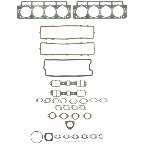 Fel-Pro MS 90005 Intake Manifold Gasket Set for 1965-1974 Chevrolet/Pontiac/Iso - fits Biscayne, Brookwood, Chevy II, Kingswood