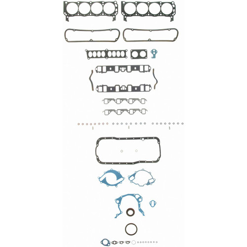 Fel-Pro MS 90123 Intake Manifold Gasket Set for 1969-1974 Pontiac - fits GTO, Laurentian, Executive, Bonneville