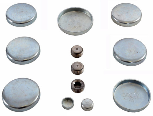 Enginetech PK21 Steel Freeze Plug Set for 1968-1984 Cadillac Calais/Commercial Chassis/DeVille/Eldorado 7.7L/8.2L - Block Plug Kit