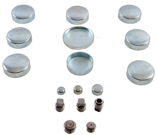 Enginetech PK185 Steel Freeze Plug Set for 1985-2009 Chevrolet/GMC/Isuzu Astro/Blazer/Bonneville/Bravada 4.3L - Engine Expansion Plug Kit