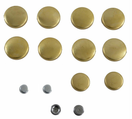 Enginetech PK15B Brass and Steel Freeze Plug Set for 1997-2014 Ford/Lincoln 5.4L 330ci V8 - Engine Expansion Plug Kit
