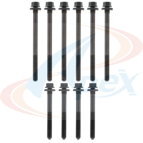 Apex Cylinder Head Bolt Set AHB1105 for 1995-1999 Chrysler/Dodge/Eagle 2.0L L4 (Sebring, Avenger, Neon, Talon)
