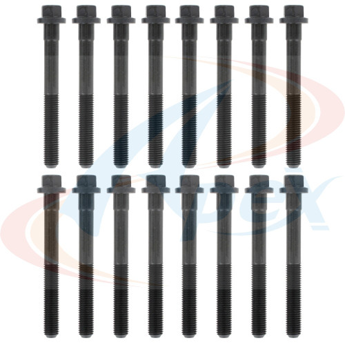 Apex Cylinder Head Bolt Set AHB425 for 1986-1998 Ford/Mazda/Mercury 3.0L V6 (Aerostar, Probe, Ranger, Taurus)