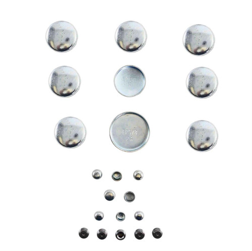 Steel Freeze Plugs for select 55-02 Chevrolet Small Block SBC 262 305 327 350