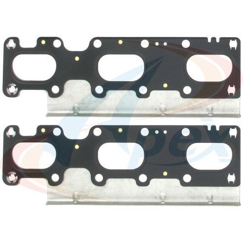 Apex Exhaust Manifold Gasket Set AMS13250 for 2011-2020 Ford/Lincoln 3.5L 3.7L V6 (Edge, Explorer, Flex, Taurus)