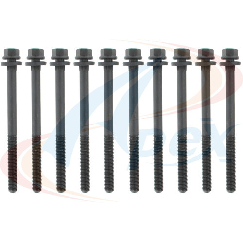 Apex Cylinder Head Bolt Set AHB1108 for 1995-2010 Chrysler/Dodge/Jeep 2.4L L4 (Cirrus, PT Cruiser, Sebring, Voyager)