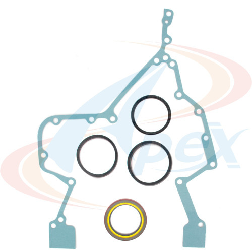 Apex Timing Cover Gasket Set ATC11580 for 1998-2002 Dodge 5.9L L6 (Ram 2500, Ram 3500)