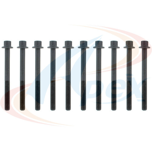 Apex Cylinder Head Bolt Set AHB556 for 2007-2020 Chevrolet/Nissan 2.0L 1.8L L4 (City Express, Cube, NV200, Rogue)