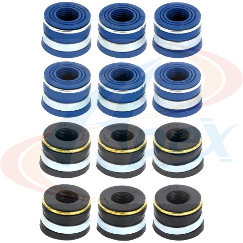 Apex Valve Stem Seal Set AVS4104 for 1993-1996 Ford 4.9L L6 (E-150 Econoline, E-150 Econoline Club Wagon, E-250 Econoline, E-350 Econoline)
