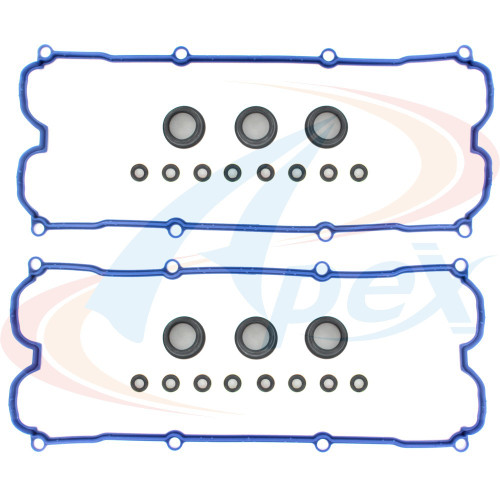 Apex Valve Cover Gasket Set AVC317S for 1998-2004 Acura/Honda/Isuzu 3.5L 3.2L V6 (SLX, Passport, Amigo, Axiom)